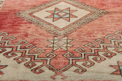 3 x 10 - Red Vintage Turkish Oushak Rug - 54140