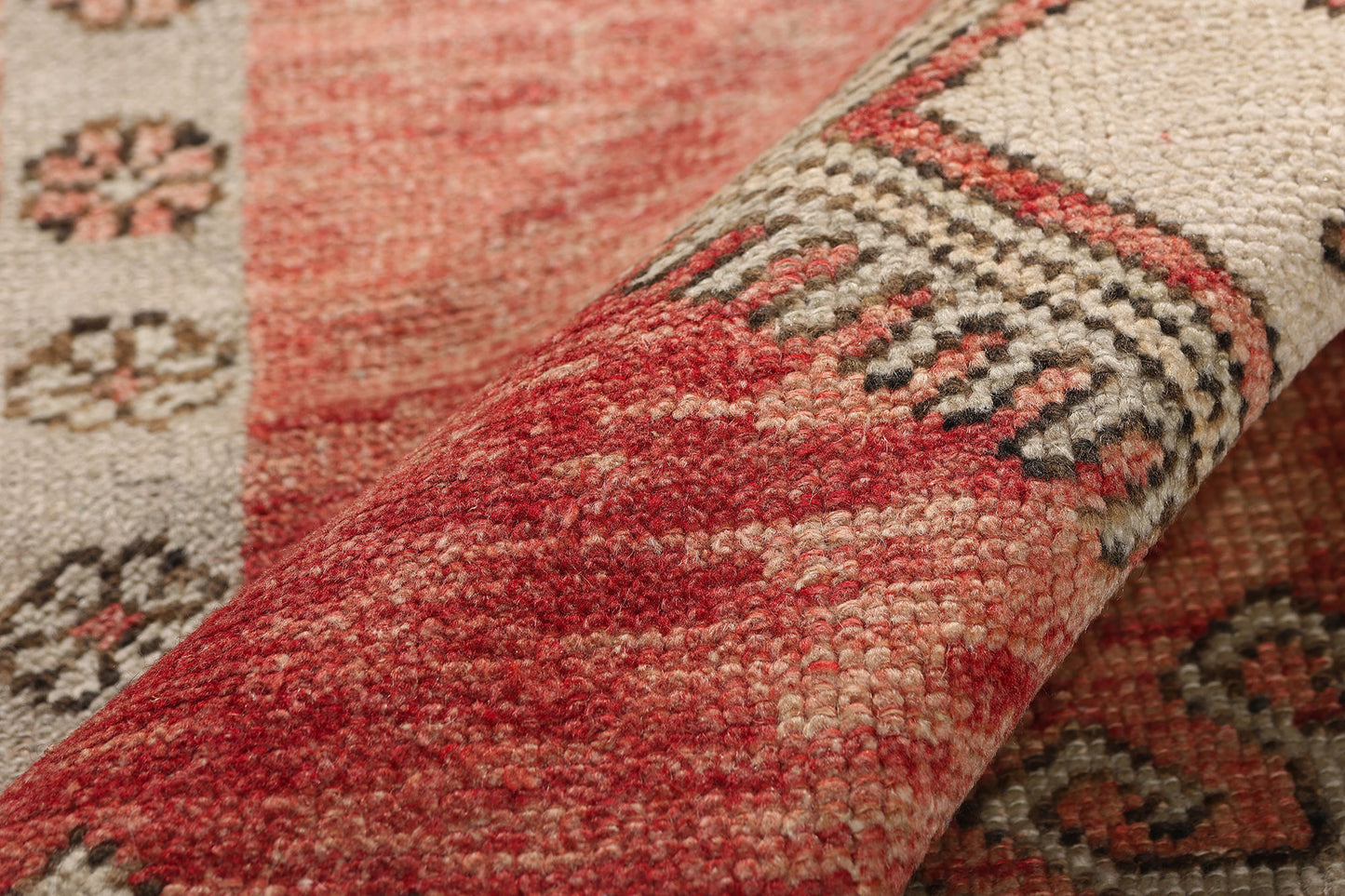 3 x 10 - Red Vintage Turkish Oushak Rug - 54140