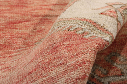 3 x 11 - Red Vintage Turkish Oushak Rug - 54141