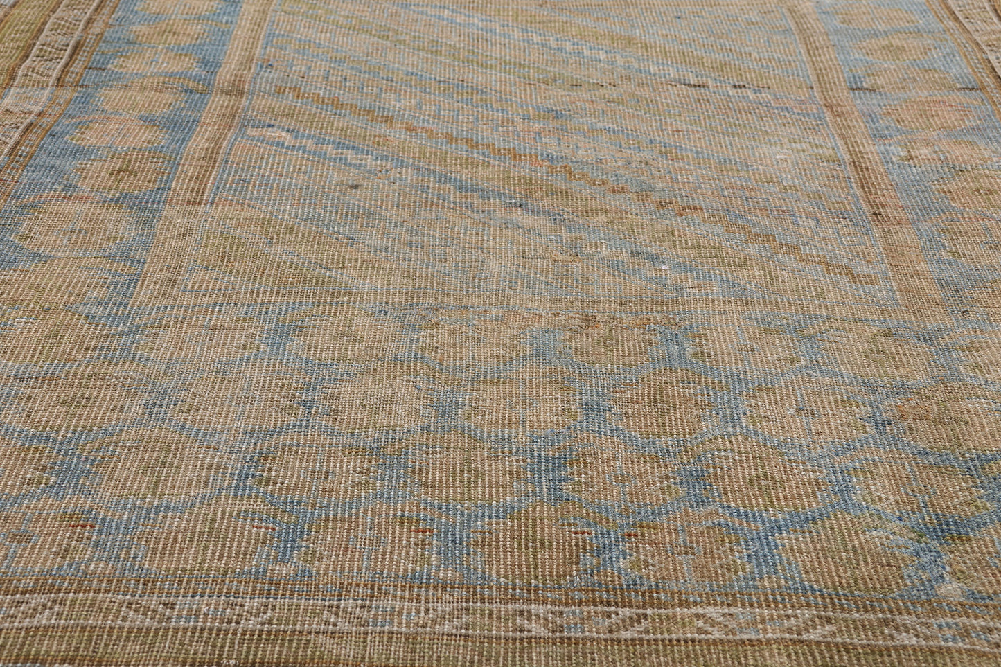 4 x 5 - Blue Antique Turkish Oushak Rug - 54142