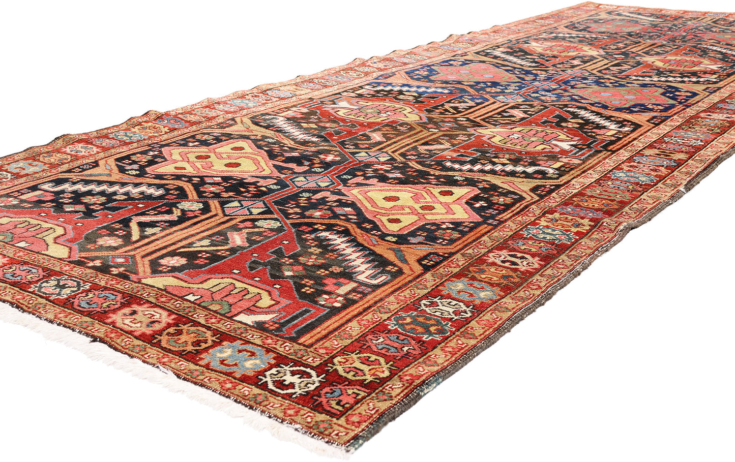 5 x 12 - Navy Blue Antique Persian Heriz Rug - 54143