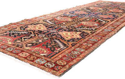 5 x 12 - Navy Blue Antique Persian Heriz Rug - 54143