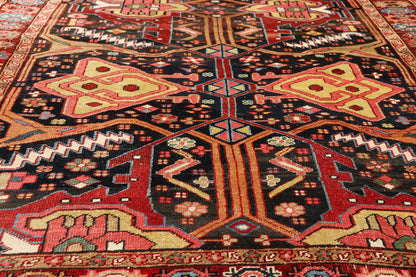 5 x 12 - Navy Blue Antique Persian Heriz Rug - 54143