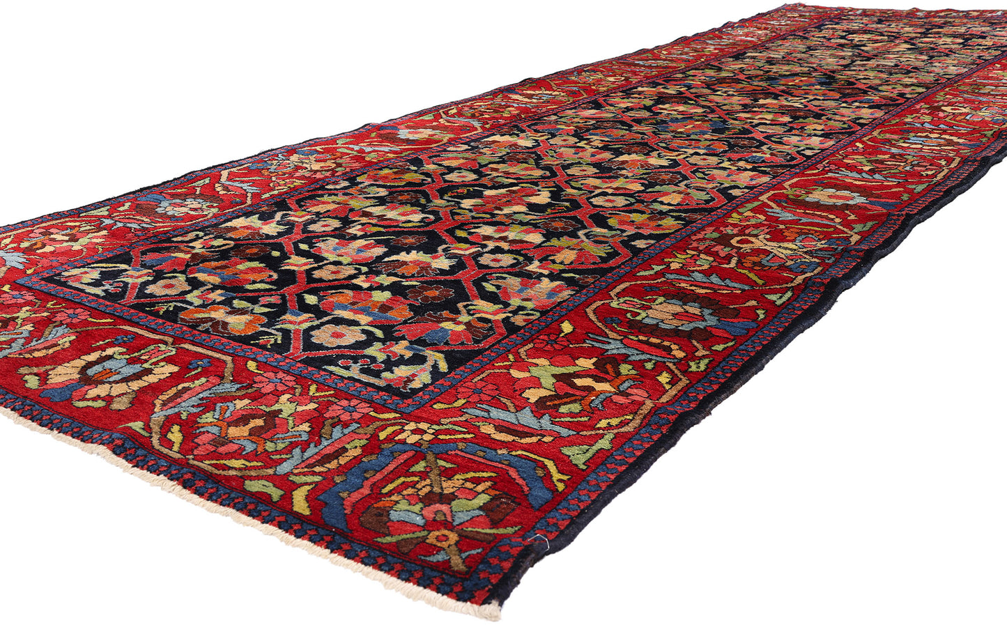5 x 15 - Navy Blue Antique Bakhtiari Rug - 54144
