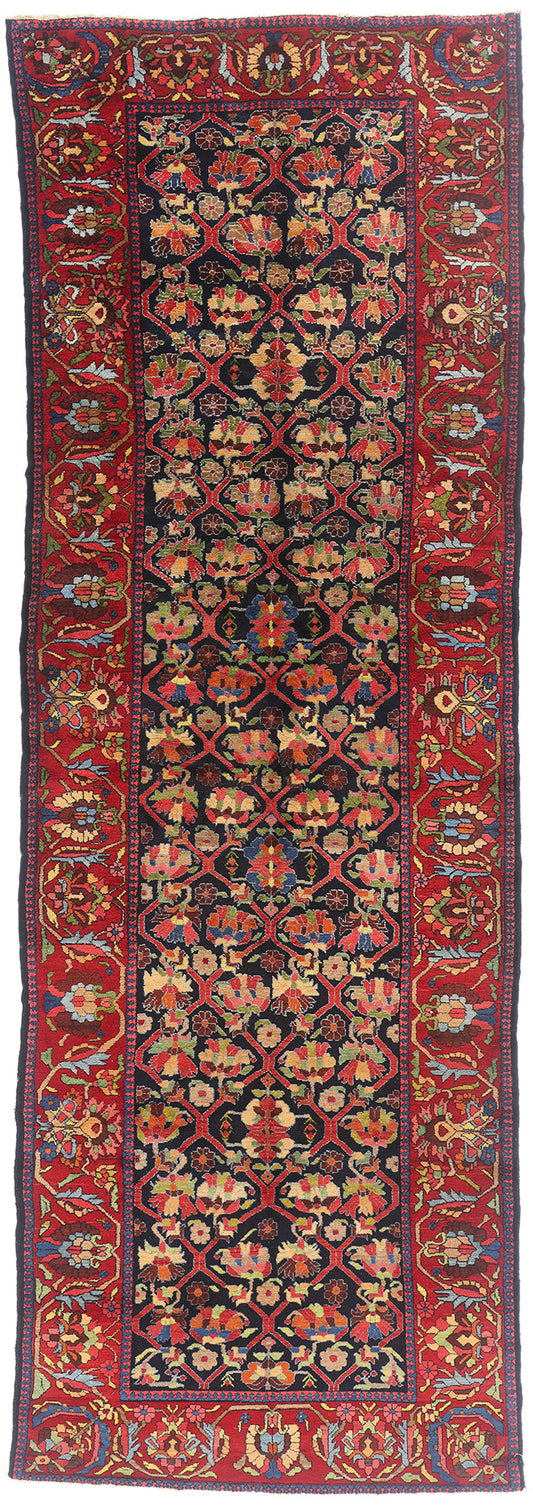 5 x 15 - Navy Blue Antique Bakhtiari Rug - 54144