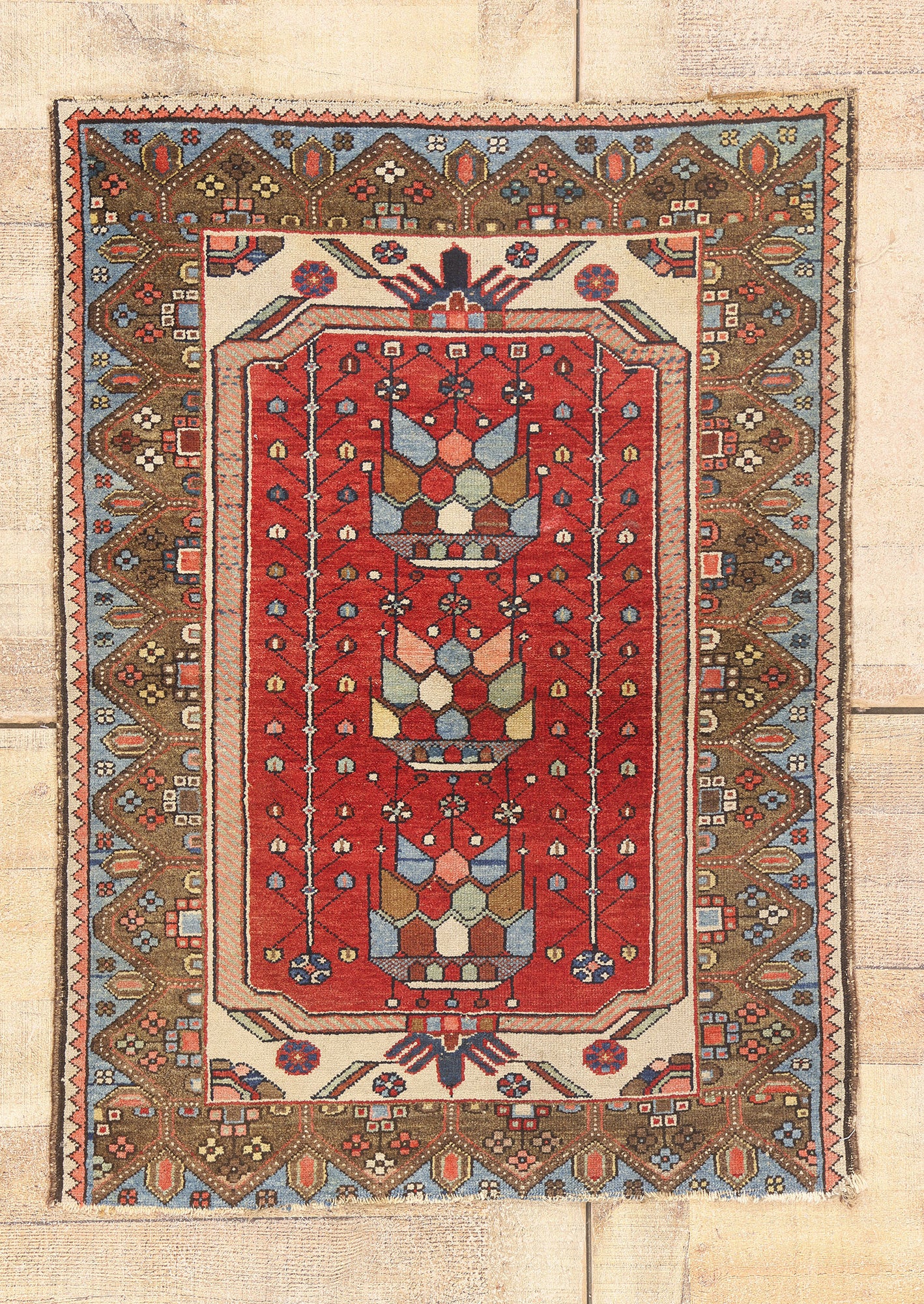 3 x 4 - Red Antique Persian Malayer Rug - 54145