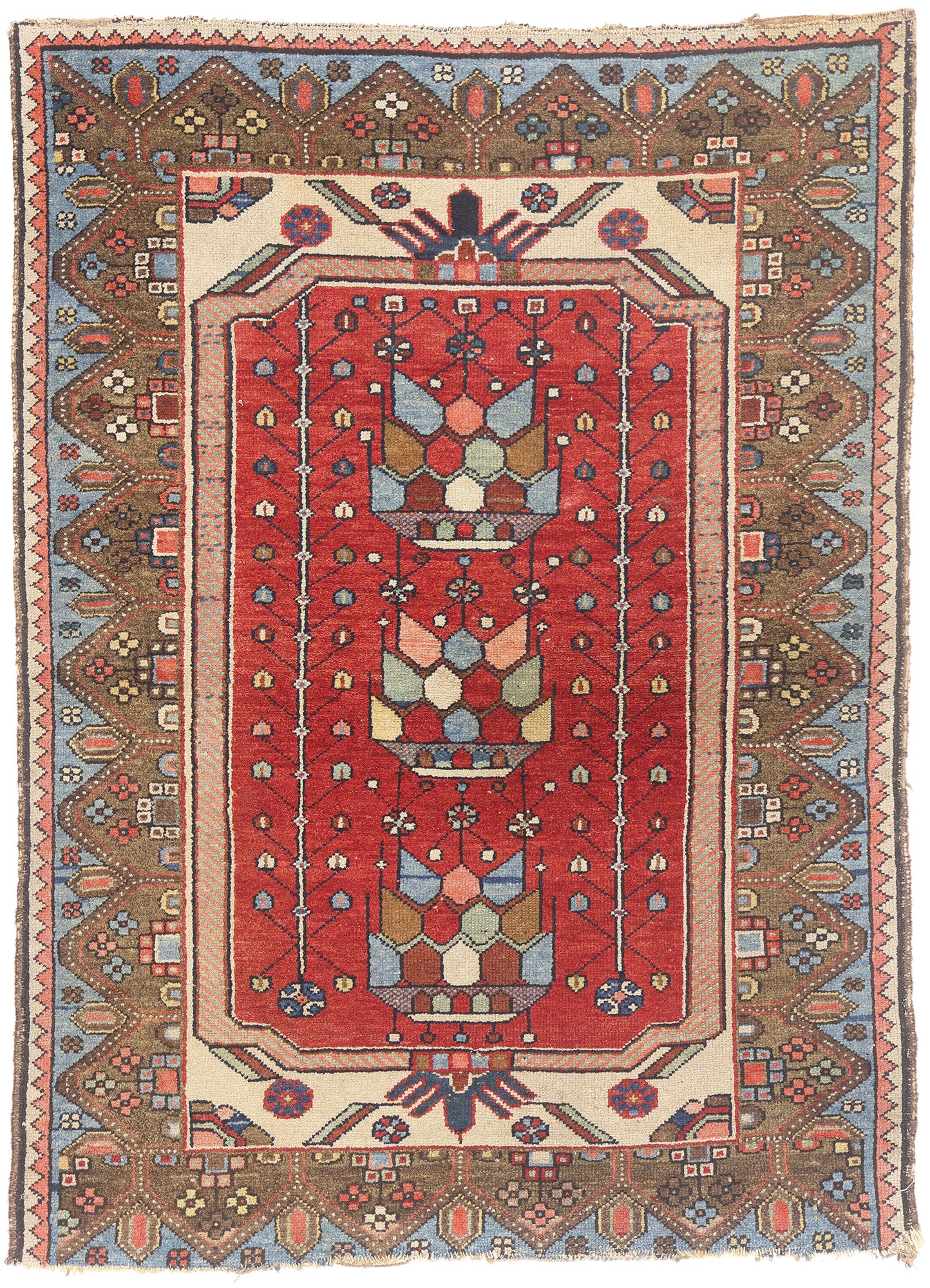 3 x 4 - Red Antique Persian Malayer Rug - 54145