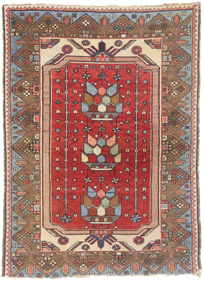 3 x 4 - Red Antique Persian Malayer Rug - 54145