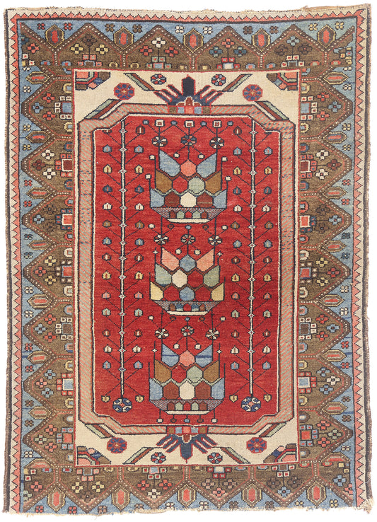 3 x 4 - Red Antique Persian Malayer Rug - 54145