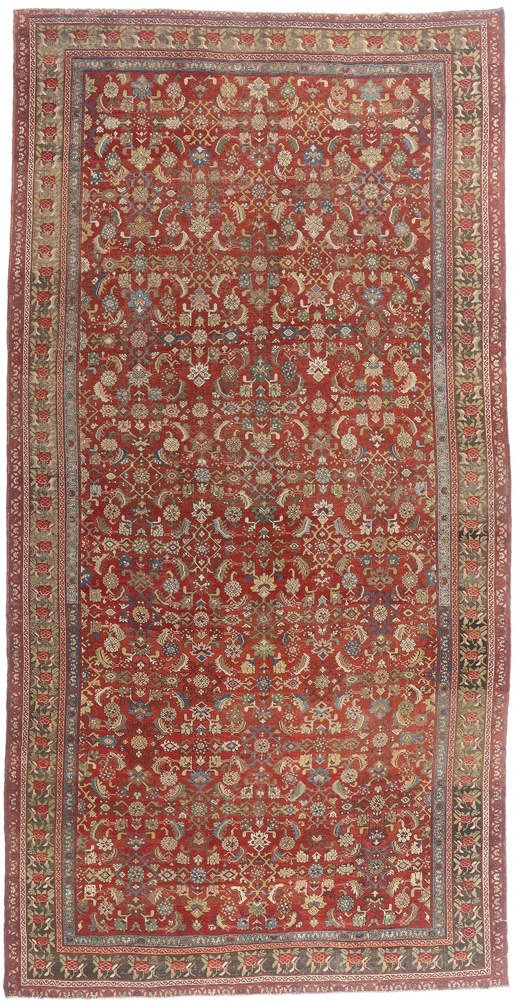 8 x 16 - Red Antique Persian Karabakh Rug - 54146