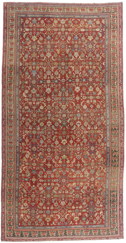 8 x 16 - Red Antique Persian Karabakh Rug - 54146