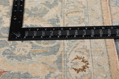 10 x 13 - Beige Antique Persian Mashhad Rug - 54147