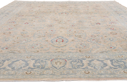 10 x 13 - Beige Antique Persian Mashhad Rug - 54147