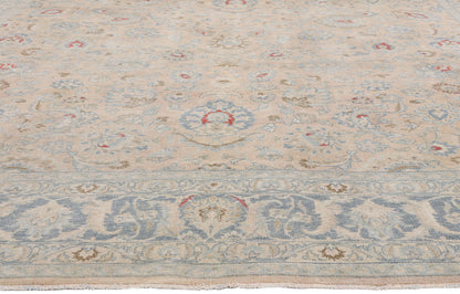 10 x 13 - Beige Antique Persian Mashhad Rug - 54147