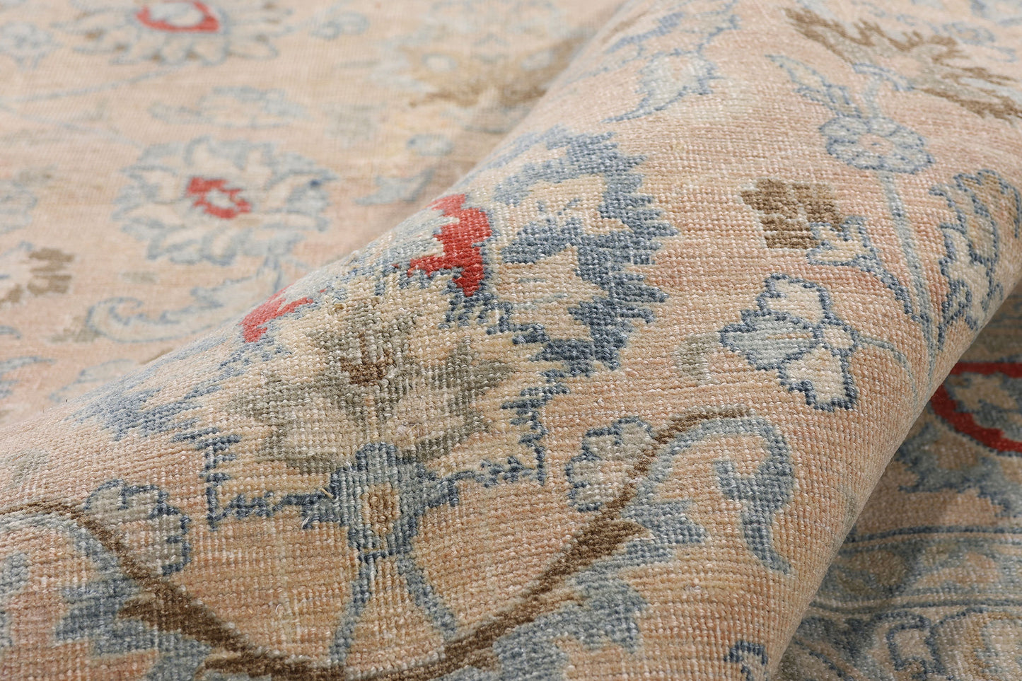 10 x 13 - Beige Antique Persian Mashhad Rug - 54147