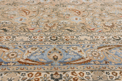 10 x 13 - Tan Antique Persian Mashhad Rug - 54148