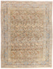 10 x 13 - Tan Antique Persian Mashhad Rug - 54148