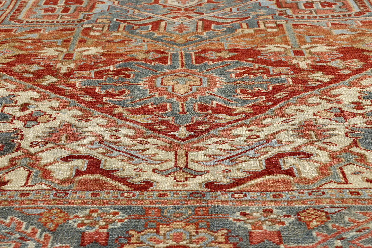 7 x 10 - Red Antique Persian Heriz Rug - 54149