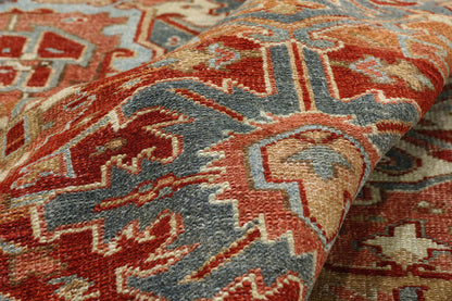 7 x 10 - Red Antique Persian Heriz Rug - 54149