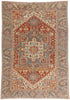 7 x 10 - Red Antique Persian Heriz Rug - 54149