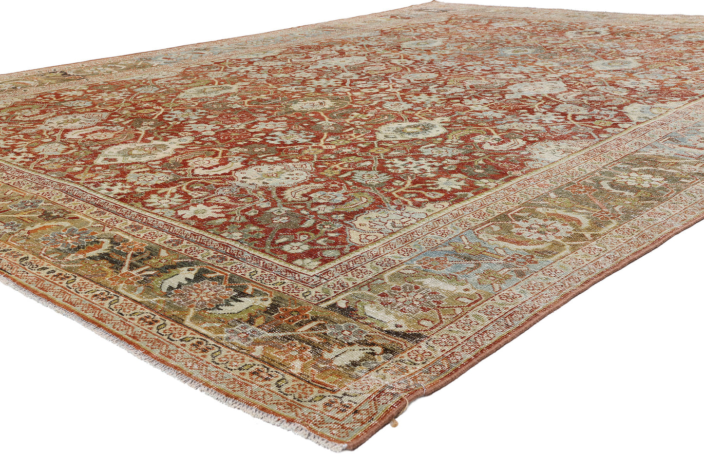 9 x 12 - Red Antique Persian Mahal Rug - 54150