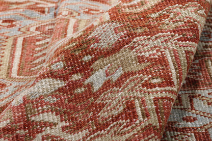 9 x 13 - Red Antique Persian Heriz Rug - 54151