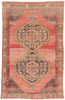 7 x 11 - Red Vintage Turkish Kars Rug - 54152