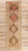 4 x 13 - Brown Vintage Turkish Oushak Rug - 54153