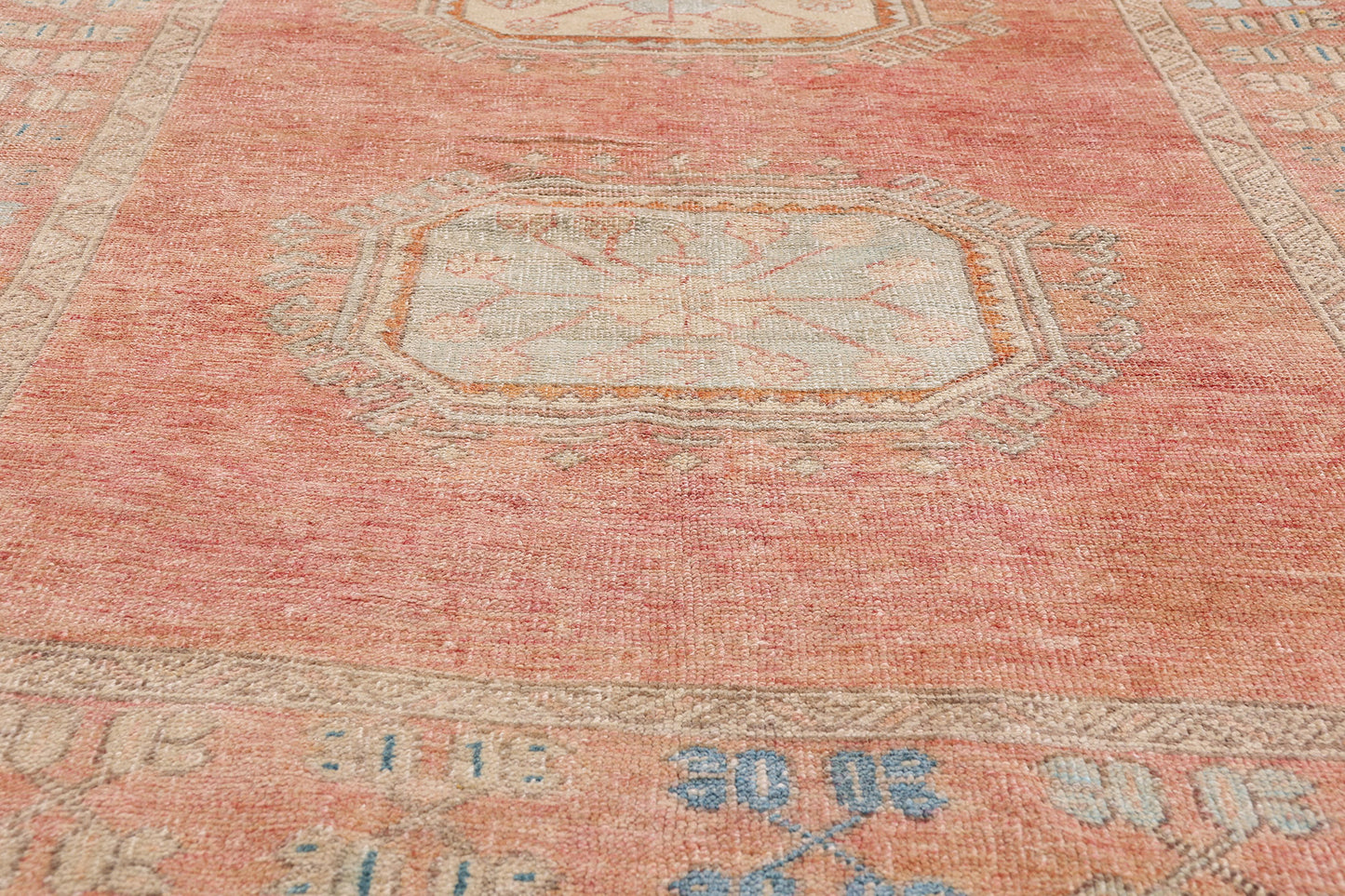 5 x 12 - Red Vintage Turkish Oushak Rug - 54154