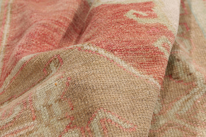 4 x 7 - Red Vintage Turkish Oushak Rug - 54155