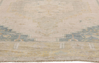 4 x 6 - Tan Vintage Turkish Oushak Rug - 54157