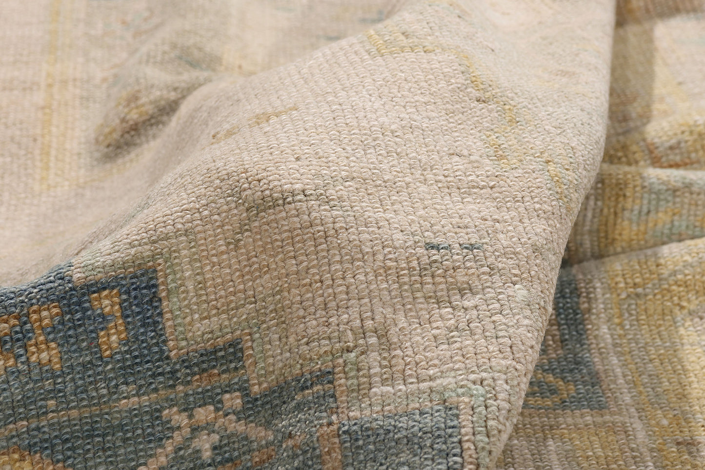 4 x 6 - Tan Vintage Turkish Oushak Rug - 54157
