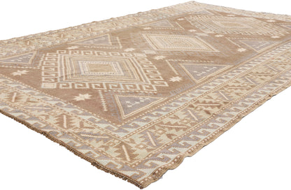 5 x 8 - Brown Vintage Turkish Kars Rug - 54158