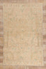 6 x 9 - Tan Vintage Turkish Oushak Rug - 54159