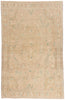 6 x 9 - Tan Vintage Turkish Oushak Rug - 54159