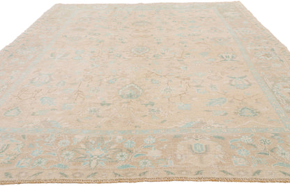6 x 10 - Tan Vintage Turkish Oushak Rug - 54160