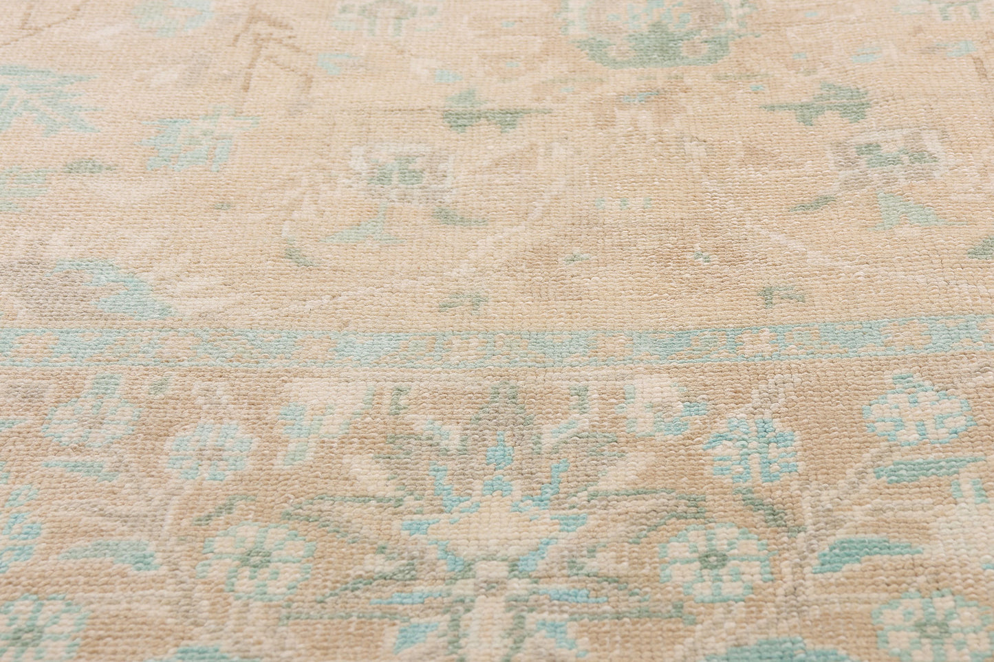 6 x 10 - Tan Vintage Turkish Oushak Rug - 54160