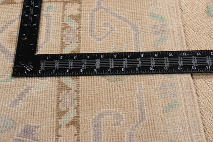 6 x 9 - Tan Vintage Turkish Oushak Rug - 54161