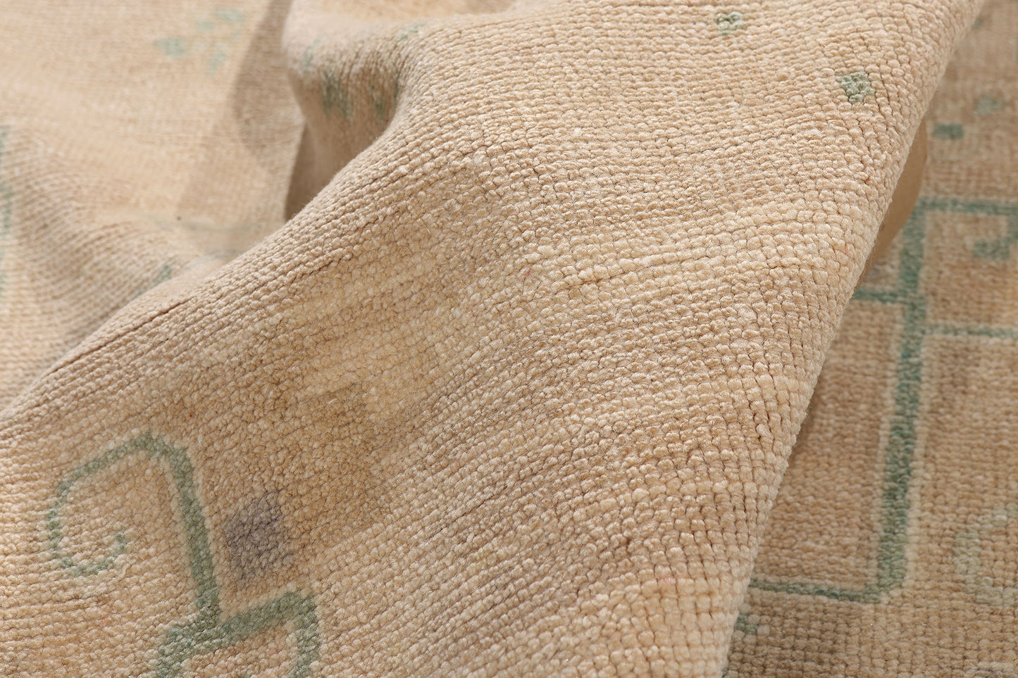 6 x 9 - Tan Vintage Turkish Oushak Rug - 54161