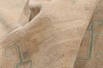 6 x 9 - Tan Vintage Turkish Oushak Rug - 54161