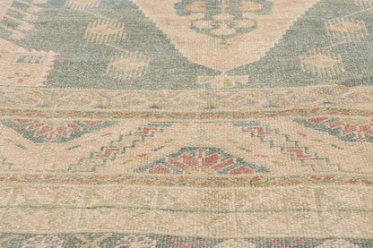 5 x 9 - Beige Vintage Turkish Oushak Rug - 54162