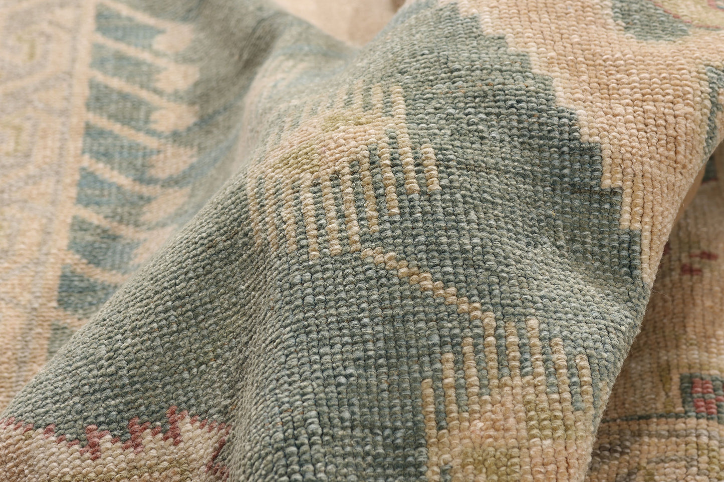 5 x 9 - Beige Vintage Turkish Oushak Rug - 54162