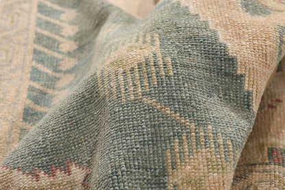 5 x 9 - Beige Vintage Turkish Oushak Rug - 54162