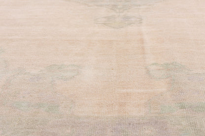 6 x 9 - Beige Vintage Turkish Oushak Rug - 54163