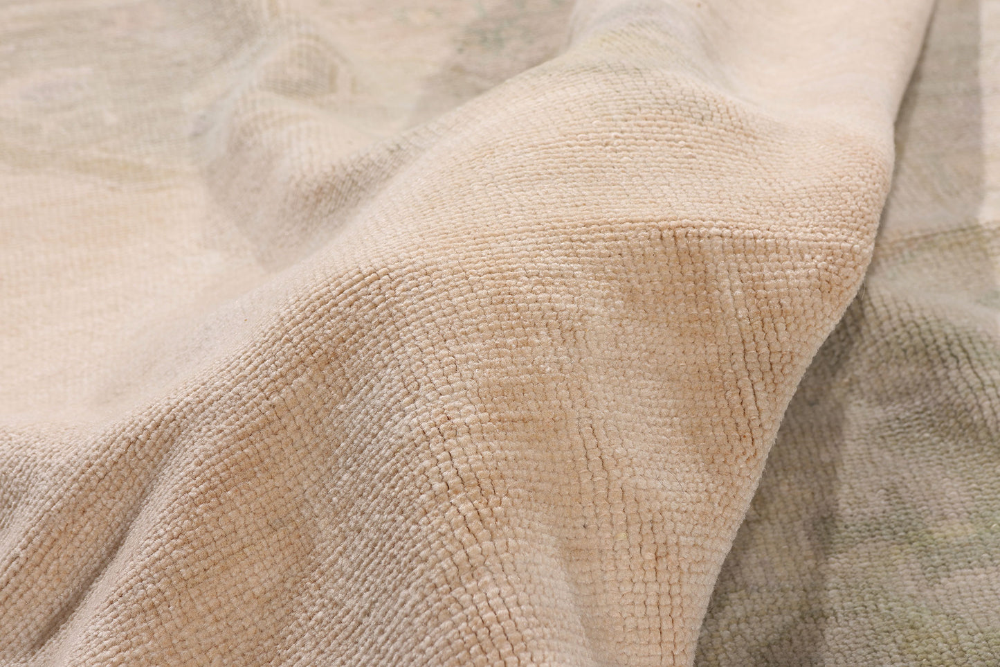 6 x 9 - Beige Vintage Turkish Oushak Rug - 54163
