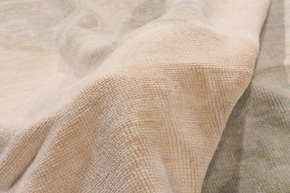 6 x 9 - Beige Vintage Turkish Oushak Rug - 54163