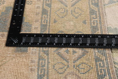 5 x 10 - Beige Vintage Turkish Oushak Rug - 54164