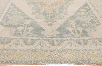 5 x 10 - Beige Vintage Turkish Oushak Rug - 54164