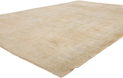 6 x 9 - Tan Vintage Turkish Oushak Rug - 54165