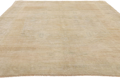 6 x 9 - Tan Vintage Turkish Oushak Rug - 54165